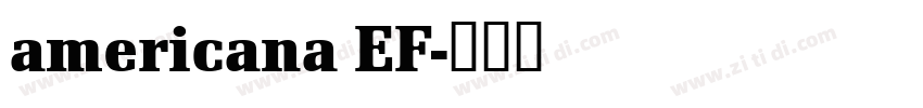 americana EF字体转换